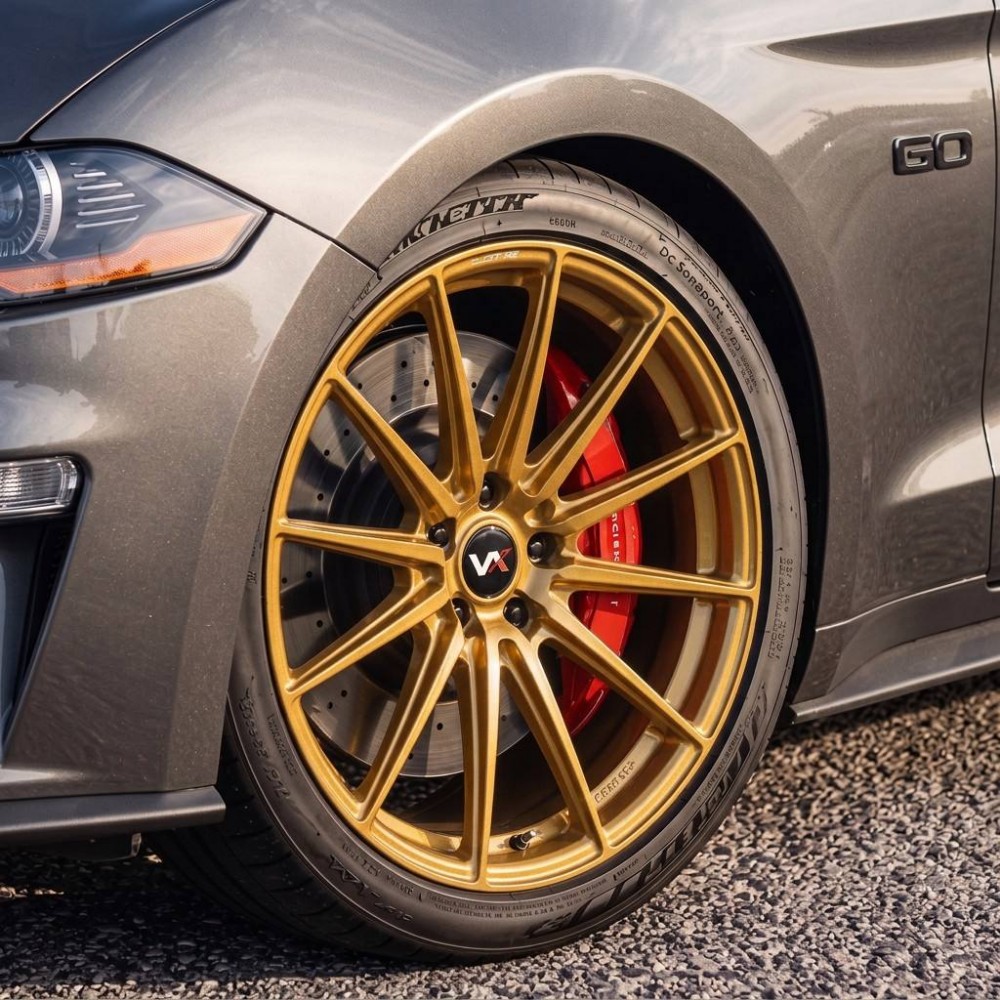 Gloss Gold Monoblock Concave Forged Wheels 5x112 for Audi RS6 RS5