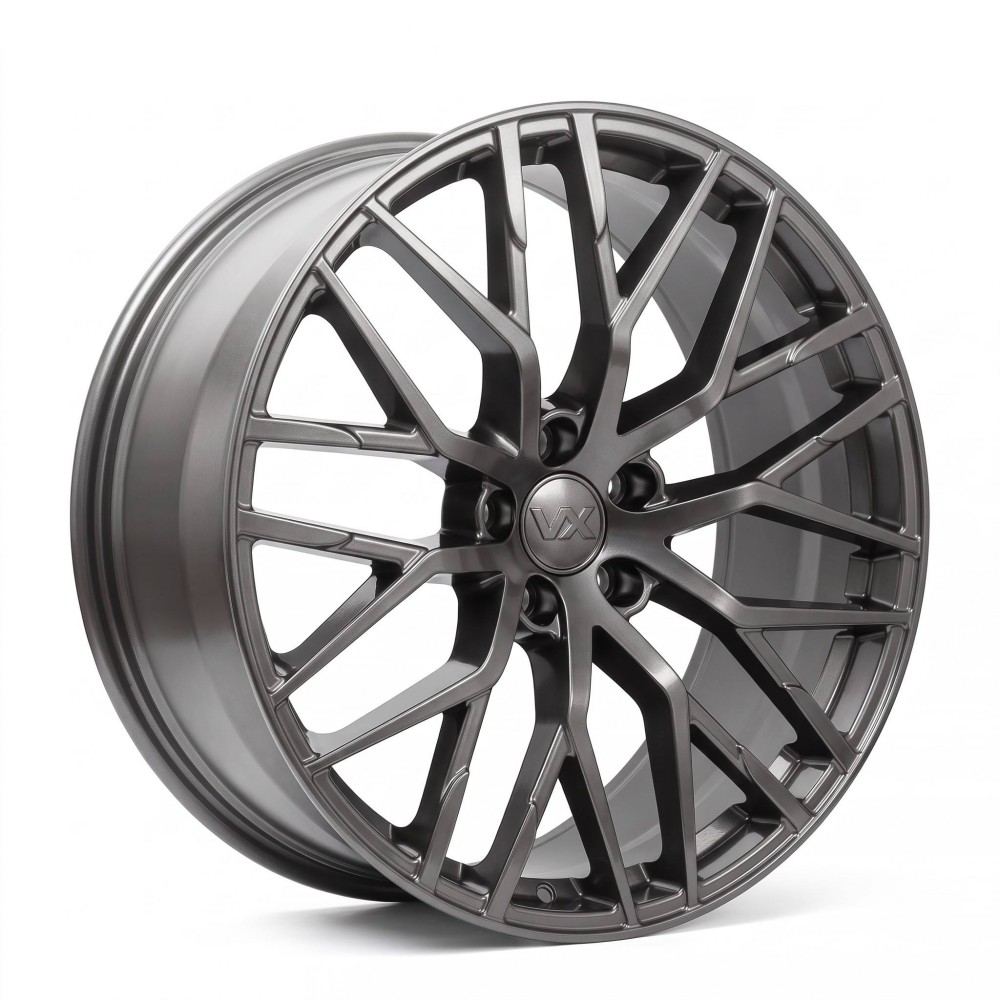 Gloss Gunmetal Grey Geometric Mesh Forged Rims for Tesla Model Y Model 3