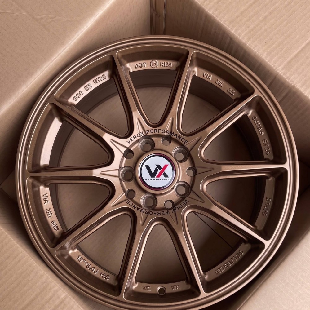 18 Inch Monoblock Forged Track Wheels for Honda Civic Type R 4 18 inch monoblock forged track wheels satin bronze for civic type r fl5 fk8