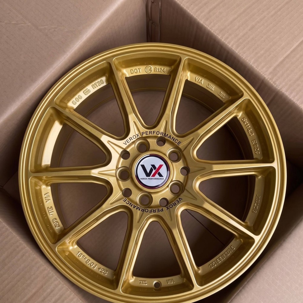 18 Inch Monoblock Forged Track Wheels for Honda Civic Type R 5 18 inch monoblock forged track wheels race gold finish for honda civic type r