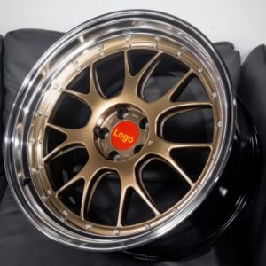 custom 2-piece forged wheels stepped lip classic mesh